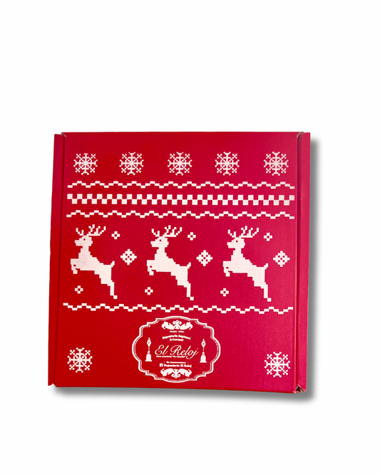 Cajita navideña de hojarasca mini